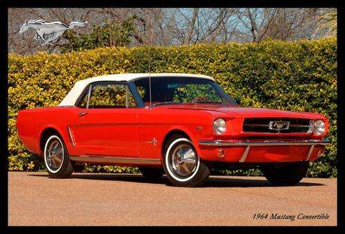 Mustang Convertible (1964) - Classic Metal Sign