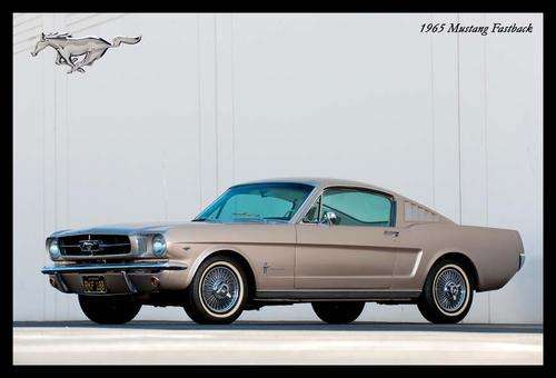Mustang Fastback (1965) - Classic Metal Sign
