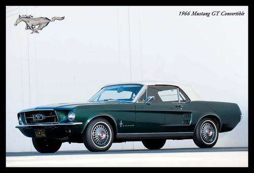 Mustang GT Convertible (1966) - Classic Metal Sign