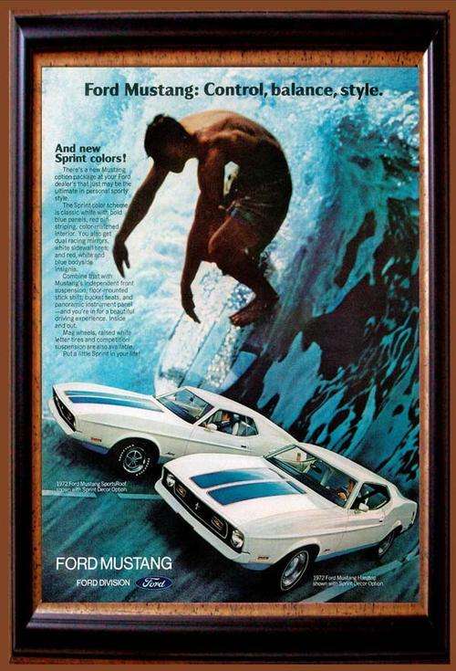 Ford Mustang (1972) - Classic Metal Sign
