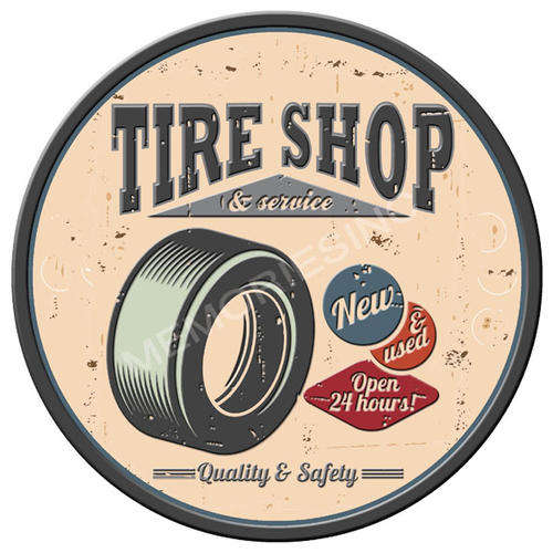 Garage - Tire Shop - Metal sign