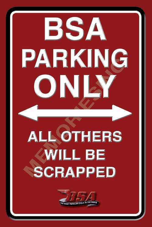 BSA Parking Only - Portrait - Classic Sign