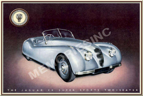 Jaguar XK 2-Seater (1949) - Classic Metal Sign