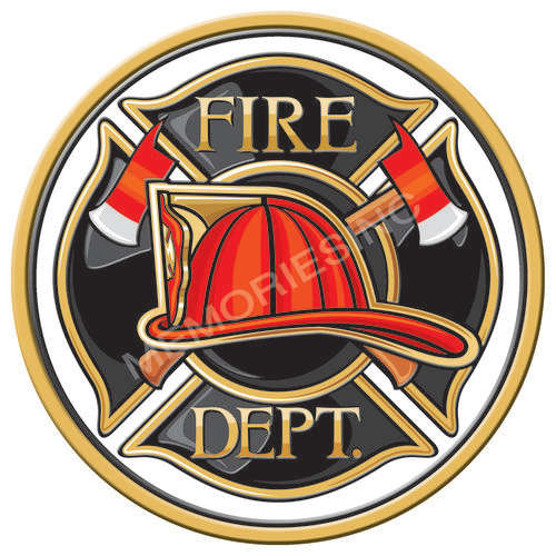 Fire Department - Round Metal Sign
