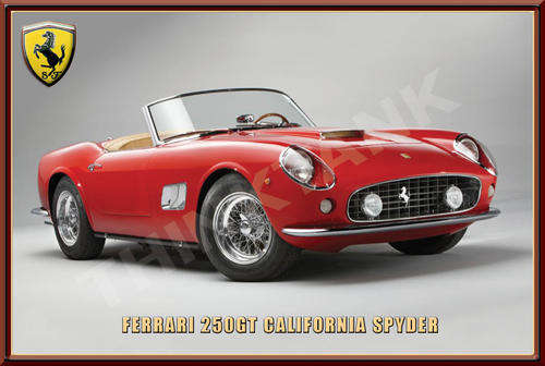 Ferrari 250GT California Spyder (1962) - Classic Metal Sign