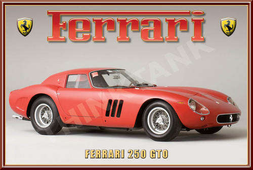 Ferrari 250 GTO (1963) - Classic Metal Sign