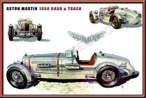 Aston Martin R & T (4458) - Classic Metal Sign