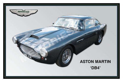 Aston Martin DB4 - Classic Metal Sign