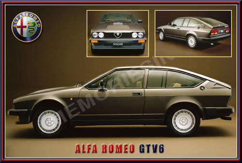 Alfa GTV6 (70-80s) - Classic Metal Sign
