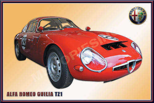 Alfa Romeo Guilia TZ1 - Classic Metal Sign