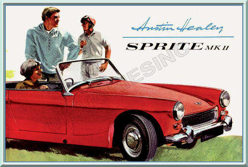 Austin Healey Sprite MKII (62) - Classic Metal Sign