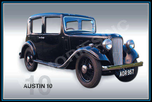 Austin 10 - Classic Metal Sign