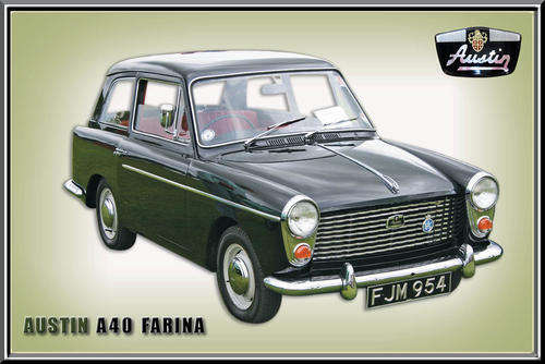 Austin A40 Farina - Classic Metal Sign