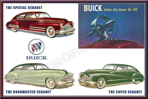 Buick Sedanet Range (48) - Classic Metal Sign