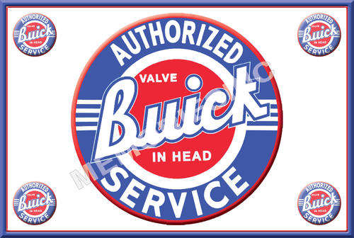 Buick Service Sign - Classic Metal Sign
