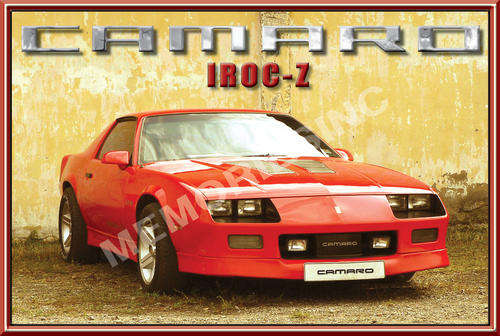 Camaro IROC-Z (80's) - Classic Metal Sign