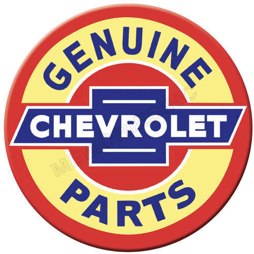 Chevrolet Genuine Parts - Round Metal Sign