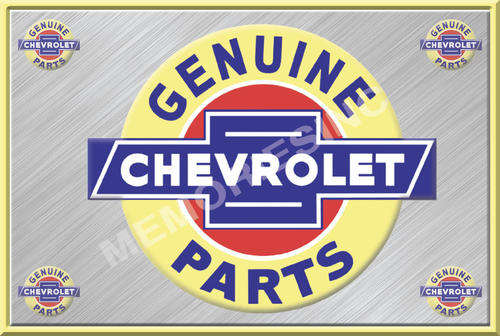 Chevorlet Geniune Parts - Classic Metal Sign