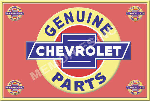 Chevorlet Geniune Parts - Classic Metal Sign