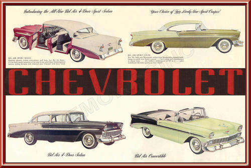 Chevy Bel Air Range (56) - Classic Metal Sign