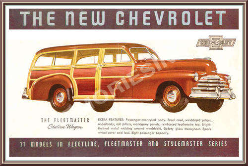 Chevrolet Station Wagon (47) - Classic Metal Sign