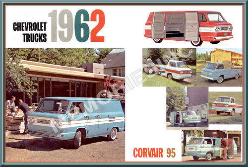 Chevrolet Corvair Vans (62) - Classic Metal Sign