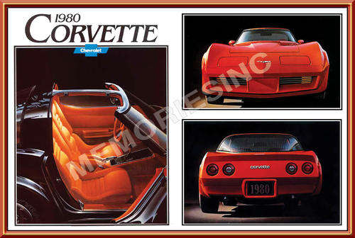 Corvette Coupe (1980) - Classic Metal Sign