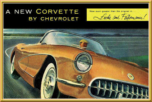 Corvette (4456) - Classic Metal Sign