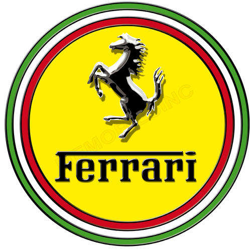 Ferrari - Round Classic Metal Sign