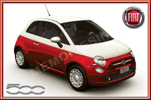 Fiat 500 (2012) - Classic Metal Sign