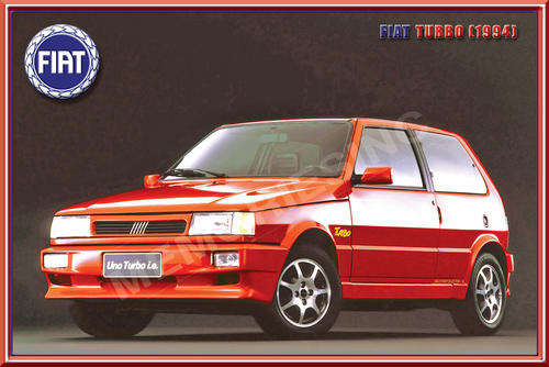 Fiat Uno Turbo (1994) - Classic Metal Sign