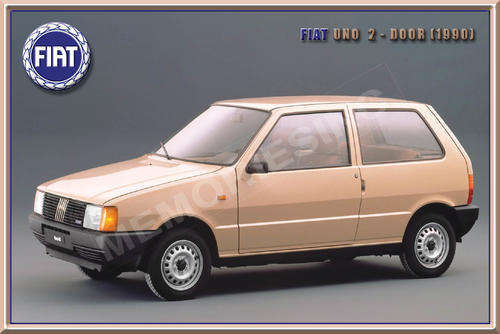 Fiat Uno 2-Door (1990) - Classic Metal Sign