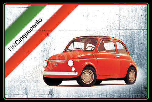 Fiat 500 - Classic Metal Sign