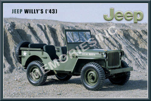 Jeep Willys (43) - Classic Metal Sign