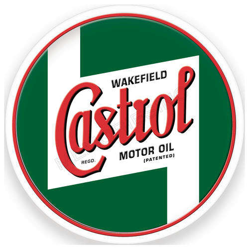 Gasoline - Castrol Classic - Round Metal sign