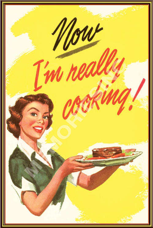 Mom - Im really cooking - Metal Sign