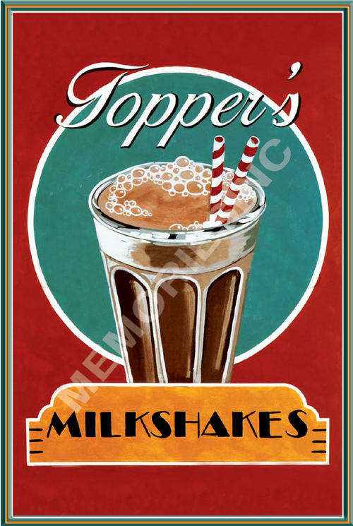 Milkshake - Metal sign