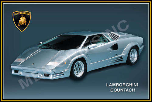 Lamborghini Countach - Classic Metal Sign