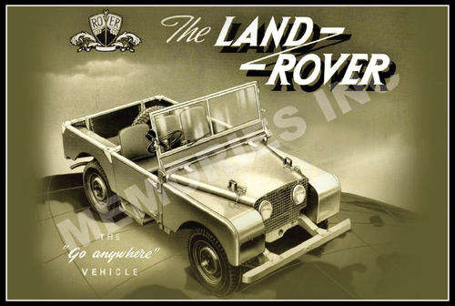 Land Rover - Go anywhere - Classic Metal Sign