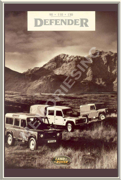 Land Rover Defender Series - Classic Metal Sign