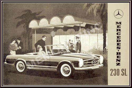Mercedes 230 SL W113 (60's) - Classic Metal Sign