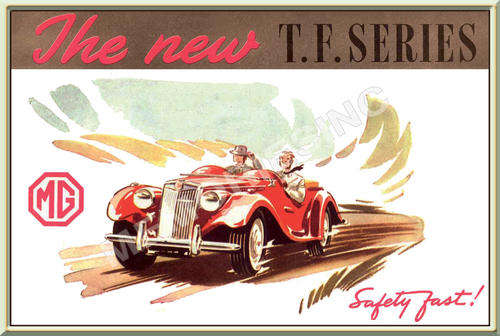 MG TF Series - Classic Metal Sign