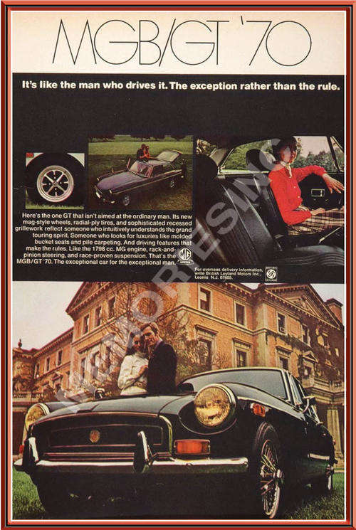 MGB-GT (70's) - Classic Metal Sign