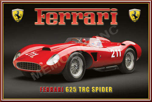 Ferrari 625 TRC Spider (57) - Classic Metal Sign
