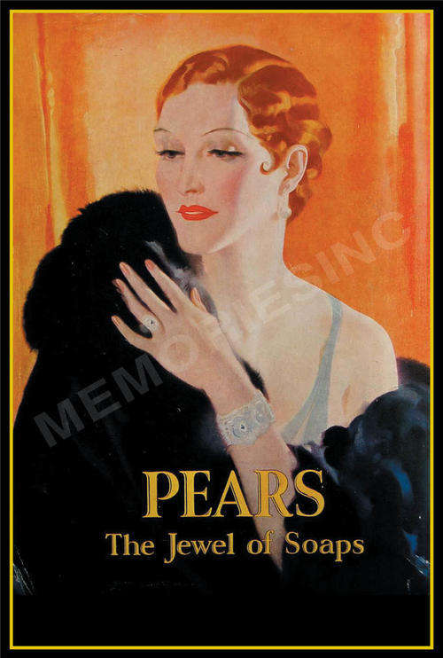 Pears - Jewel of Soaps - Classic Metal Sign