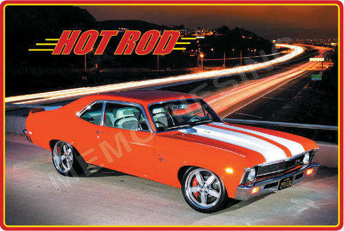 Hot Rod - Classic Metal Sign