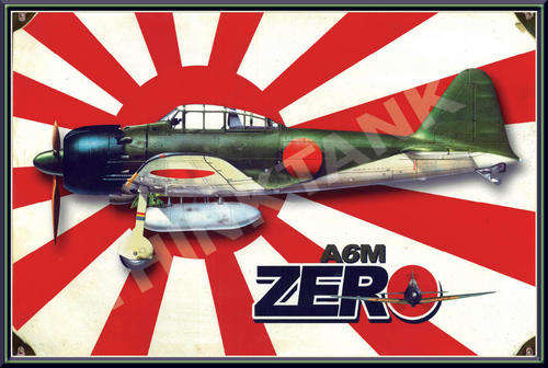 A6M Zero - Vintage Metal Sign