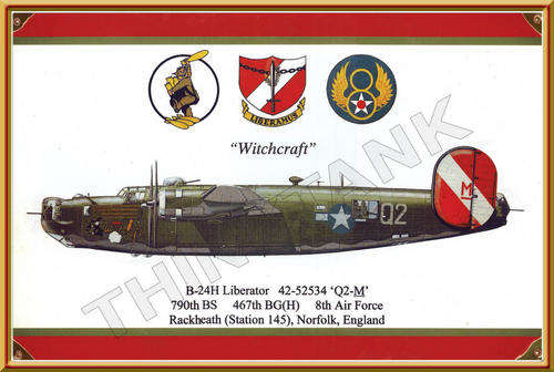 B24 Liberator (Witchcraft) - Vintage Metal Sign