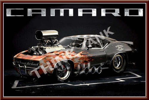 Camaro Hot Rod - Metal Sign