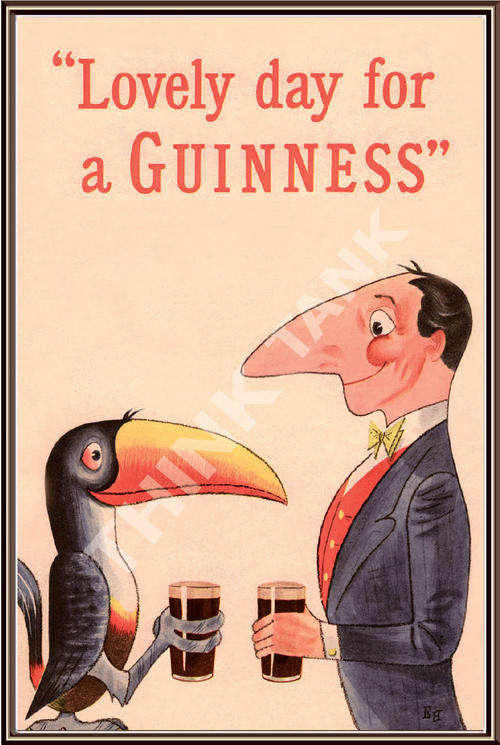 Guinness Metal Sign -  Lovely day for a Guinness